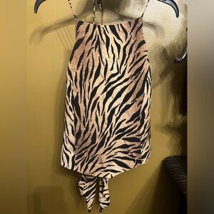 Stunning ABS Allen Schwartz Halter Tie Back Evening Essential